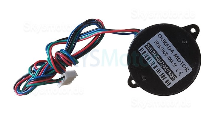 Oukeda Nema 14 Schrittmotor 36BYGH Bipolar 1,8 Grad 12Ncm 1A 10V 36x36x20mm 4 Drähte